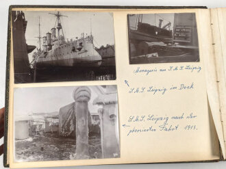 S.M.S. Leipzig, Fotos eines Besatzungsmitglieds....