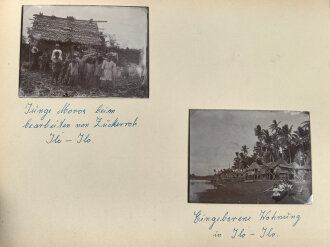 S.M.S. Leipzig, Fotos eines Besatzungsmitglieds. Insgesamt 66 Fotos, meist im Format 9 x 12 - 12 x 17cm.