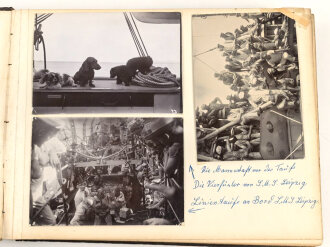 S.M.S. Leipzig, Fotos eines Besatzungsmitglieds....