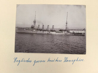 S.M.S. Leipzig, Fotos eines Besatzungsmitglieds. Insgesamt 66 Fotos, meist im Format 9 x 12 - 12 x 17cm.