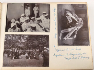 S.M.S. Leipzig, Fotos eines Besatzungsmitglieds. Insgesamt 66 Fotos, meist im Format 9 x 12 - 12 x 17cm.