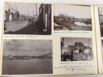 S.M.S. Leipzig, Fotos eines Besatzungsmitglieds. Insgesamt 66 Fotos, meist im Format 9 x 12 - 12 x 17cm.