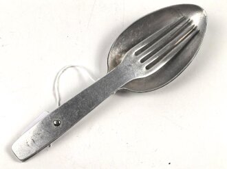 Gabel / Löffel Kombi Wehrmacht. Aluminium, datiert 1940