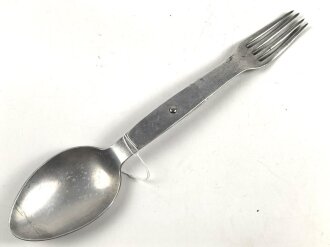Gabel / Löffel Kombi Wehrmacht. Aluminium, datiert 1940