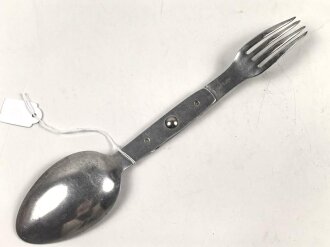 Gabel / Löffel Kombi Wehrmacht. Aluminium, datiert 1940