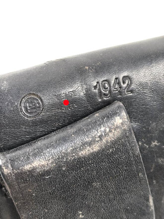 Pistolentasche zur Pistole Modell 1927, datiert 1942. Gebraucht, guter Zustand