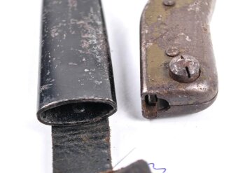 1.Weltkrieg, Grabendolch " DEMAG Duisburg" Originallack, ungereinigt