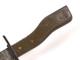 1.Weltkrieg, Grabendolch " DEMAG Duisburg" Originallack, ungereinigt