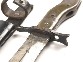 1.Weltkrieg, Grabendolch " DEMAG Duisburg" Originallack, ungereinigt