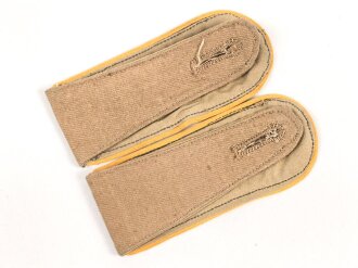 Luftwaffe, Paar Schulterklappen für fliegendes Personal in Tropenausführung, dicke Variante für eine Feldbluse