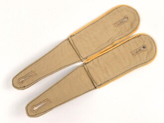 Luftwaffe, Paar Schulterklappen für fliegendes Personal in Tropenausführung, dicke Variante für eine Feldbluse