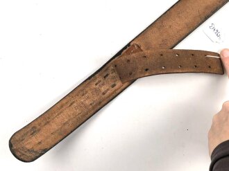 Koppelriemen für Angehörige von Parteiverbänden. Geschwärztes Leder, Gesamtlänge 96cm