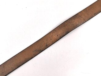 Koppelriemen für Angehörige von Parteiverbänden. Geschwärztes Leder, Gesamtlänge 96cm