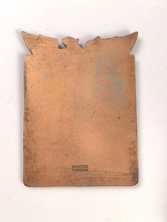 Hitlerjugend, nicht tragbare Siegerplakette " Bann und Untergau Meisterschaften Gebiet Baden 1940" Guter Zustand, im Etui