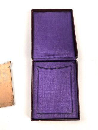 Hitlerjugend, nicht tragbare Siegerplakette " Bann und Untergau Meisterschaften Gebiet Baden 1940" Guter Zustand, im Etui