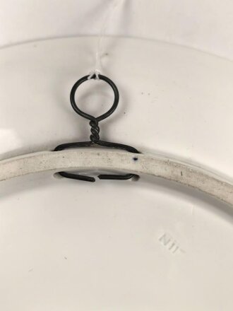 Infanterie Regiment 11 Leipzig, Erinnerungsteller aus Porzellan, anufaktur Meissen. Unbeschädigtes Stück