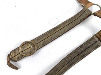 Säbelgehänge / Säbelkoppel Kaiserreich, defektes Stück