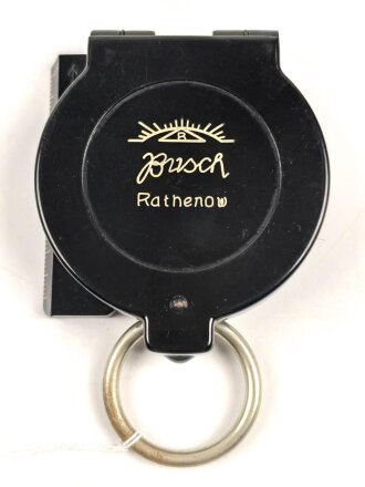 Kompass Wehrmacht aus schwarzer Preßmasse , Hersteller" Busch Rathenow" .Gebraucht