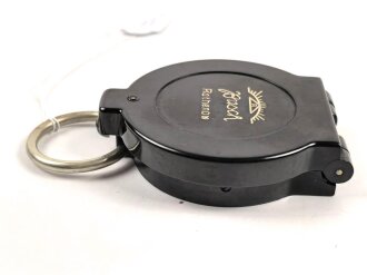 Kompass Wehrmacht aus schwarzer Preßmasse , Hersteller" Busch Rathenow" .Gebraucht