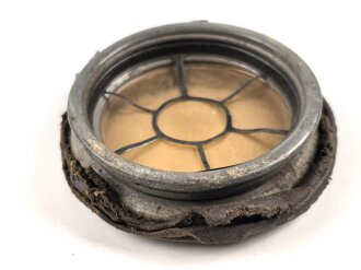 1. Weltkrieg, Sichtscheibe für eine Gasmaske, leicht aufschraubbar