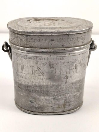 1. Weltkrieg, selbstgebautes Kochgeschirr, wohl eines Kriegsgefangenen