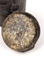 1. Weltkrieg, Bereitschaftsbüchse für eine Gasmaske, Innen ausgeräumt und als Behälter für Malerwerkzeug ? gebraucht