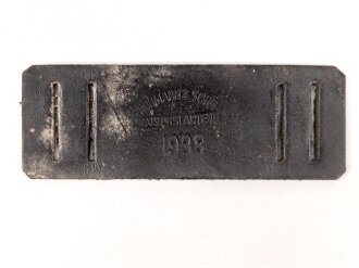 Lederaufschub für den Trageriemen der Gasmaske...