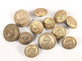 Kriegsmarine, Konvolut Knöpfe