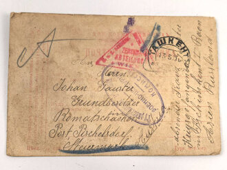 1.Weltkrieg, 2 Kriegsgefangenen Karten aus Russland,...