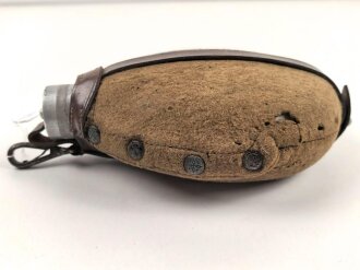 1.Weltkrieg, Feldflasche Modell 1910. Getragenes Stück, datiert 1914