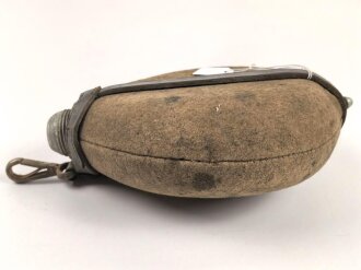 1.Weltkrieg, Feldflasche Modell 1910. Getragenes Stück, Schraubdeckel fehlt