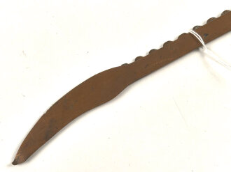 1.Weltkrieg, Brieföffner aus Granatführungsband. Gesamtlänge 17cm