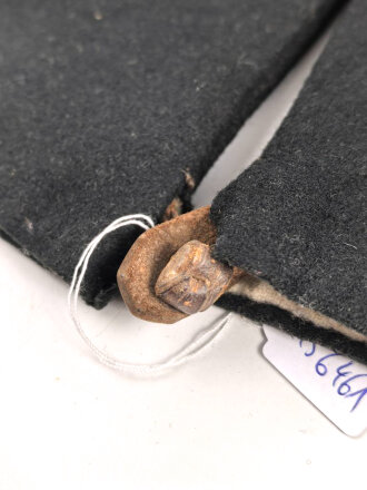 Paar schwarze Winterhandschuhe, höchstwahrscheinlich aus der Zeit des 1. Weltkrieg, Kammergestempelt