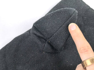 Paar schwarze Winterhandschuhe, höchstwahrscheinlich aus der Zeit des 1. Weltkrieg, Kammergestempelt