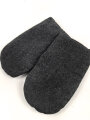 Paar schwarze Winterhandschuhe, höchstwahrscheinlich aus der Zeit des 1. Weltkrieg, keinerlei Stempelung