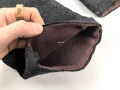 Paar schwarze Winterhandschuhe, höchstwahrscheinlich aus der Zeit des 1. Weltkrieg, keinerlei Stempelung