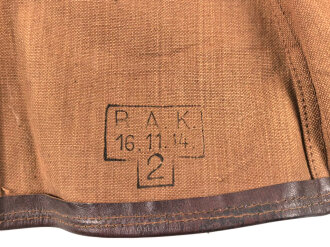 Kaiserliche Marine, Paar Gamaschen, Kammerstücke des Bekleidungsamtes Kiel, datiert 1914. getragenes Paar