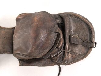 Kaiserreich, Paar Satteltaschen, datiert 1914, ungereinigt