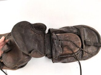 Kaiserreich, Paar Satteltaschen, datiert 1914, ungereinigt