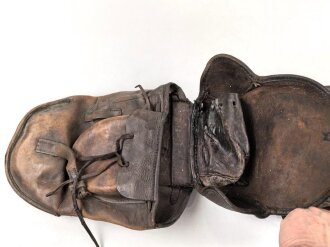 Kaiserreich, Paar Satteltaschen, datiert 1914, ungereinigt