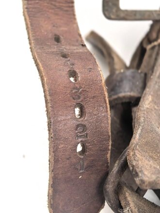 Brustblatt + zum Sielengeschirr 25 der Wehrmacht. Ungereinigt