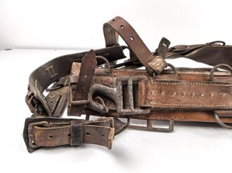 Brustblatt + zum Sielengeschirr 25 der Wehrmacht. Ungereinigt