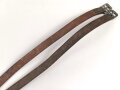Tschechoslowakei, Paar Steigbügelriemen datiert 1936. Leder angetrocknet, nicht gereinigt