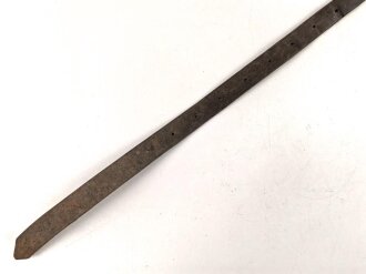 Steigbügelriemen ohne sichtbare Stempelung. Ungereinigt, Gesamtlänge 170cm