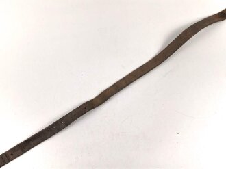 Steigbügelriemen ohne sichtbare Stempelung. Ungereinigt, Gesamtlänge 170cm