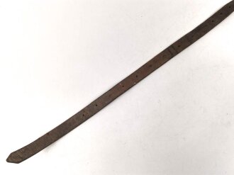 Steigbügelriemen ohne sichtbare Stempelung. Ungereinigt, Gesamtlänge 170cm