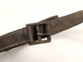 Steigbügelriemen ohne sichtbare Stempelung. Ungereinigt, Gesamtlänge 170cm