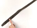 Steigbügelriemen ohne sichtbare Stempelung. Ungereinigt, Gesamtlänge 129cm