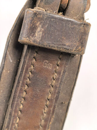 Halskoppel zum Sielengeschirr 25 der Wehrmacht, ungereinigtes Stück