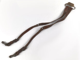 Ersatzteil für eine Packtasche der Wehrmacht. Ungereinigt, Leder angetrocknet